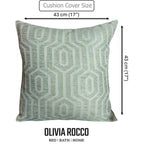 OLIVIA ROCCO Paris Cushion Covers Two Pack Modern Sage Green Decorative Square Scatter