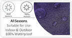 OLIVIA ROCCO Cushion Covers Dhalia Lilac Waterproof 43x43cm Reversible Breathable Indoor