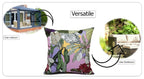 OLIVIA ROCCO Cushion Covers Dhalia Lilac Waterproof 43x43cm Reversible Breathable Indoor