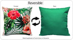 OLIVIA ROCCO Gardenia Waterproof Cushion Covers 43 x 43 cm For Sofa And Bedroom Hotel-Style Sofa or Bed Accent