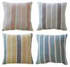 OLIVIA ROCCO Cushion Covers Striped Indian Cotton Indoor Outdoor With Discreet Zipper