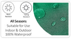 OLIVIA ROCCO Cushion Covers Jamil Green Waterproof 43x43 cm Reversible Breathable Indoor