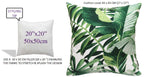 OLIVIA ROCCO Cushion Covers Jamil Green Waterproof 43x43 cm Reversible Breathable Indoor