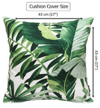 OLIVIA ROCCO Cushion Covers Jamil Green Waterproof 43x43 cm Reversible Breathable Indoor