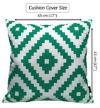 OLIVIA ROCCO Nairobi Lime Green Waterproof Decorative Cushion Covers 43 x 43cm Super Soft Bedroom Refresh Accent