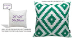 OLIVIA ROCCO Nairobi Lime Green Waterproof Decorative Cushion Covers 43 x 43cm Super Soft Bedroom Refresh Accent
