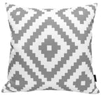 OLIVIA ROCCO Nairobi Silver Waterproof Cushion Covers 43 x 43 cm Reversible Indoor