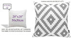 OLIVIA ROCCO Nairobi Silver Waterproof Cushion Covers 43 x 43 cm Reversible Indoor