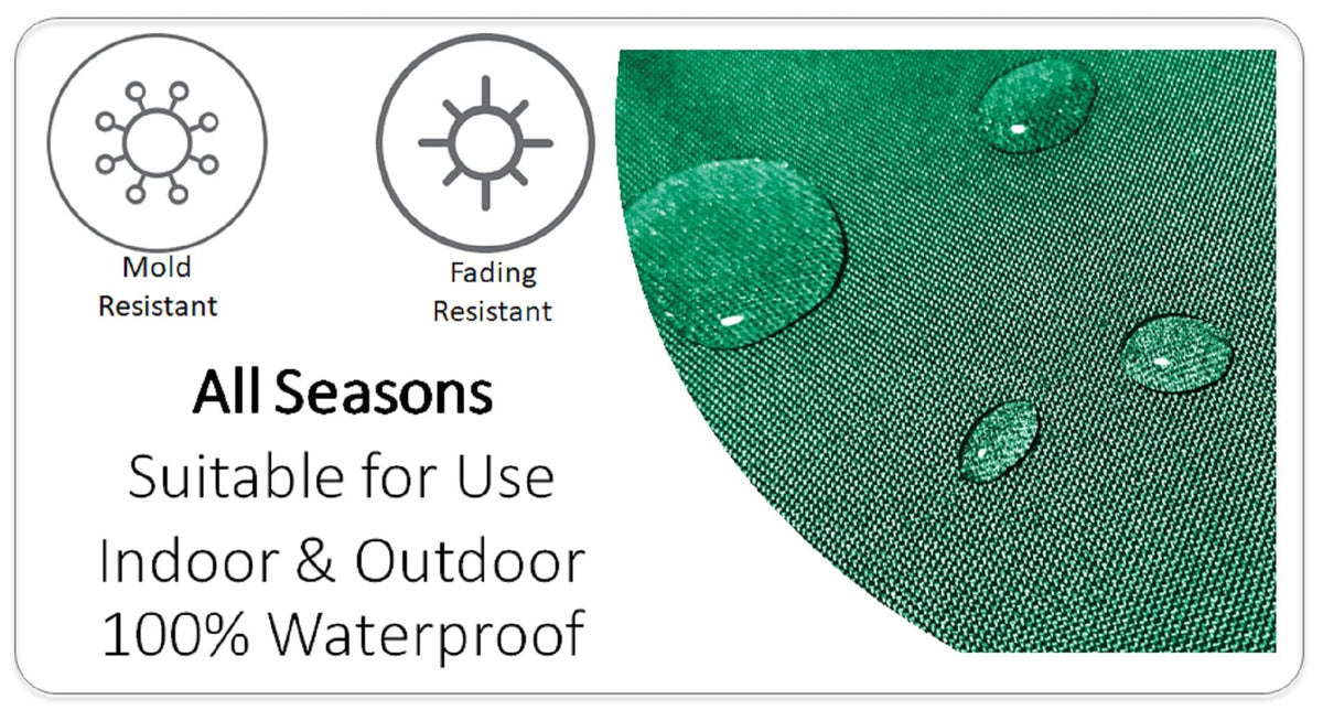 OLIVIA ROCCO Outdoor Cushion Covers 43x43 cm Waterproof And Weather Resistant For Patio
