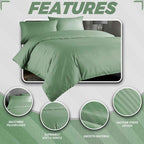 OLIVIA ROCCO Mayfair Stripe Satin Reversible Duvet Cover Set With Comforter Multiple