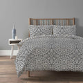 OLIVIA ROCCO Alhambra Grey Duvet Cover Set With Pillow Cases Easy Care Modern Geometric