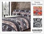 OLIVIA ROCCO Aztec Print Teddy Duvet Set With Reversible Sherpa Fleece Fur Luxurious