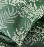 OLIVIA ROCCO Leaf Jacquard Reversible Duvet Cover Sets Grey And Pink Cotton Blend Eco