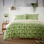 OLIVIA ROCCO Floral Leaves Teddy Duvet Set Reversible Sherpa Fleece Winter Bedding Single