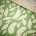 OLIVIA ROCCO Floral Leaves Teddy Duvet Set Reversible Sherpa Fleece Winter Bedding Single