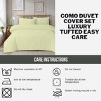OLIVIA ROCCO Como Tufted Duvet Cover Set With Pillowcases Grey Natural White Easy Care