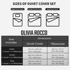OLIVIA ROCCO Maine Check Fleece Duvet Cover Set Reversible With Pillowcases Super Soft