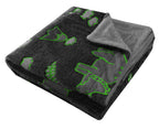 OLIVIA ROCCO Dinosaur Glow In The Dark Teddy Fleece Duvet Set With Bed Throw And Cushion