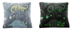 OLIVIA ROCCO Dinosaur Glow In The Dark Teddy Fleece Duvet Set With Bed Throw And Cushion
