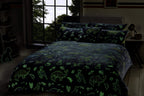 OLIVIA ROCCO Dinosaur Glow In The Dark Teddy Fleece Duvet Set With Bed Throw And Cushion