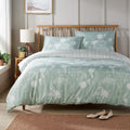 OLIVIA ROCCO Duvet Cover Set Meadow Sage Green Printed Reversible Quilted Easy Care