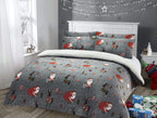 OLIVIA ROCCO Duvet Set Santa Christmas Presents Reversible Teddy Fleece for Everyday Luxury Hotel-Style