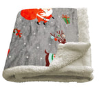 OLIVIA ROCCO Duvet Set Santa Christmas Presents Reversible Teddy Fleece for Everyday Luxury Hotel-Style