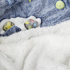 OLIVIA ROCCO Glow In The Dark Teddy Fleece Duvet Set For Kids Winter Warm Cosy Bedding