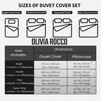 OLIVIA ROCCO Grey Check Reversible Duvet Cover Set Breathable Microfibre Easy Care