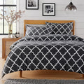 OLIVIA ROCCO Marrakesh Grey Printed Duvet Cover Set Easy Care With Pillowcases Hotel-Quality Super Soft Finish