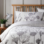 OLIVIA ROCCO Meadow Grey Reversible Duvet Cover Set With Pillowcases Breathable Microfibre for Everyday Luxury Hotel-Style