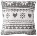 OLIVIA ROCCO Nordic Fair Isle Reversible Teddy Fleece Duvet Set With Pillowcases