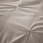 OLIVIA ROCCO Pintuck Natural Microfibre Duvet Cover Set With Pillowcases Easy Care
