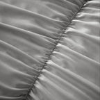 OLIVIA ROCCO Ruched Grey Microfibre Duvet Cover Set With Pillowcases Easy Care Bedroom Refresh Easy-Care Comfort
