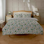 OLIVIA ROCCO Snowy Reindeers Reversible Duvet Cover Set With Pillowcases Polycotton
