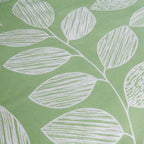 OLIVIA ROCCO Leaf Print Reversible Cotton Rich Duvet Cover Set With Pillowcases Black Bedroom Refresh Easy-Care Comfort