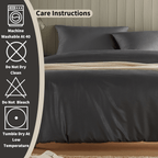OLIVIA ROCCO Monaco Seersucker Duvet Cover Set Grey And White With Pillowcases For Single