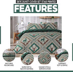 OLIVIA ROCCO Stag Printed Reversible Polycotton Duvet Cover Set Easy Care Single Double