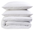 OLIVIA ROCCO Stripe Jacquard Reversible Cotton Blend Duvet Cover Set With Pillowcases