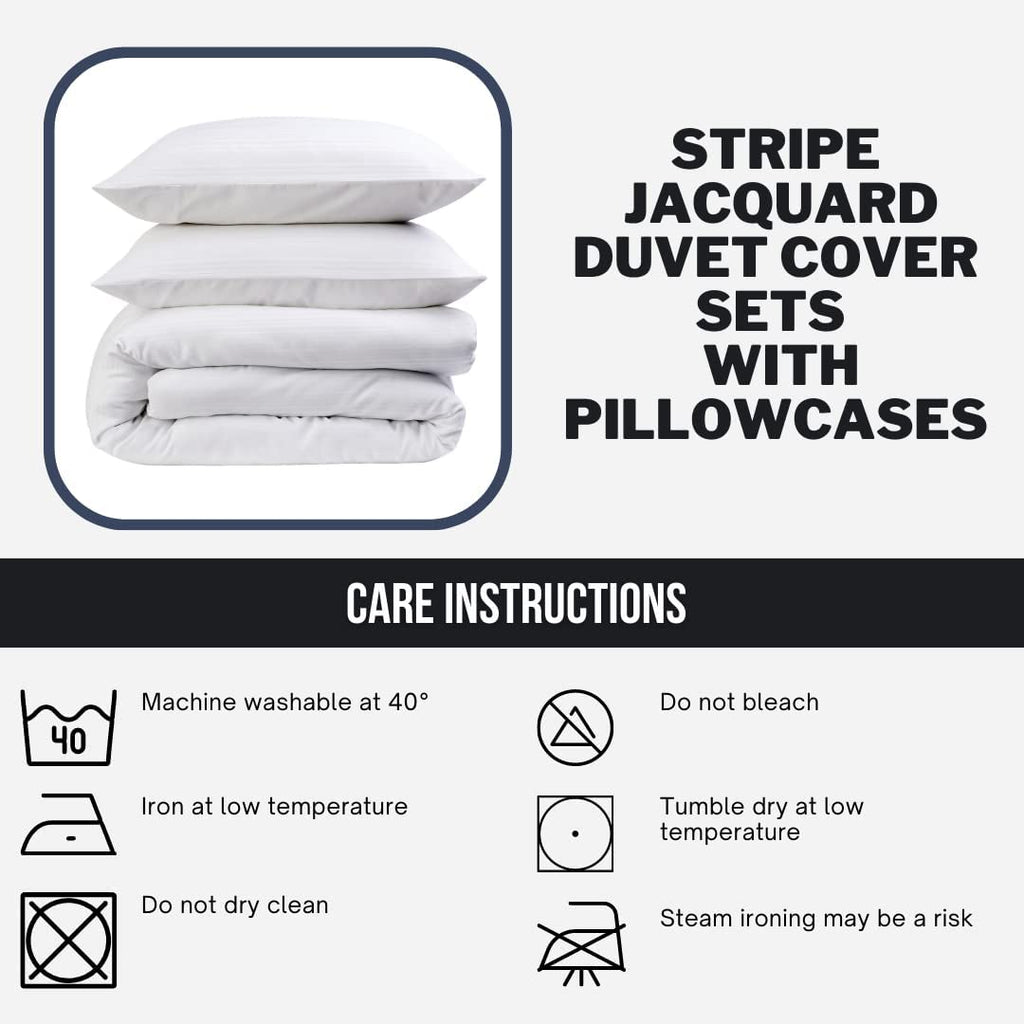 OLIVIA ROCCO Stripe Jacquard Reversible Cotton Blend Duvet Cover Set With Pillowcases