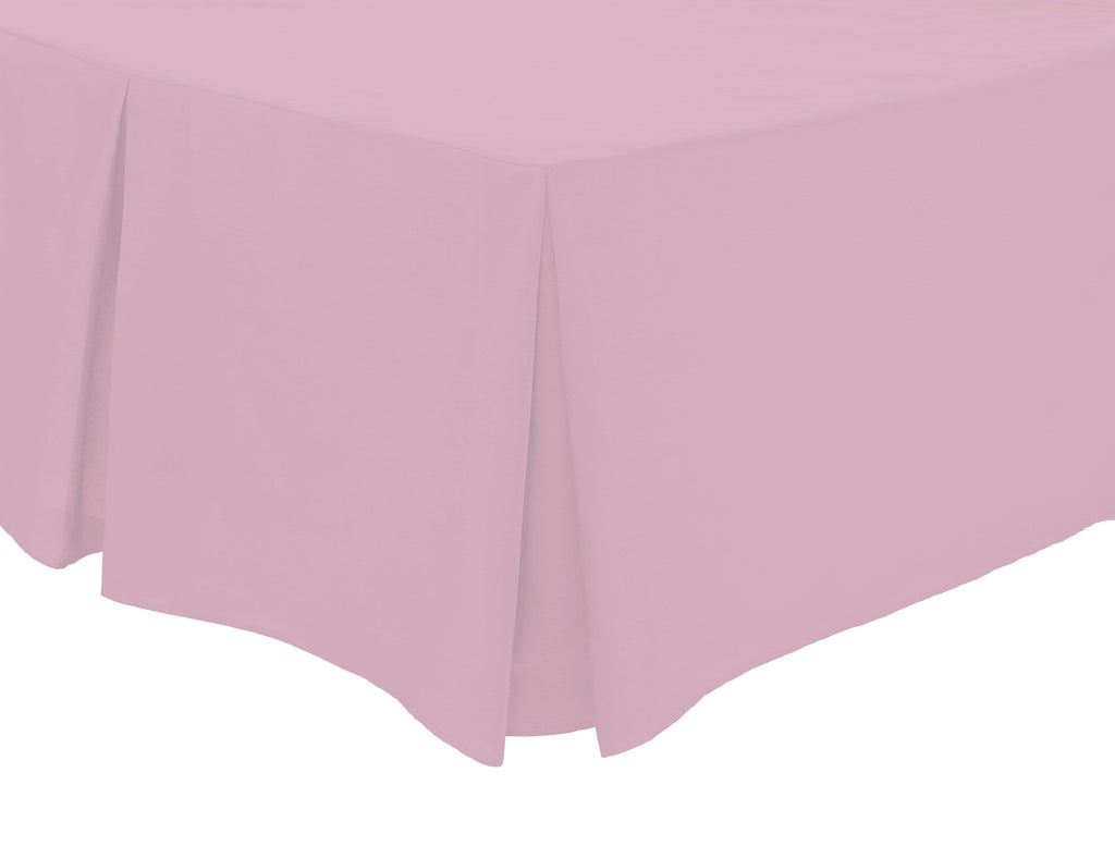 OLIVIA ROCCO Basics Fitted Pleated Valance Sheet Indus Valley Cotton Blend OEKO-TEX