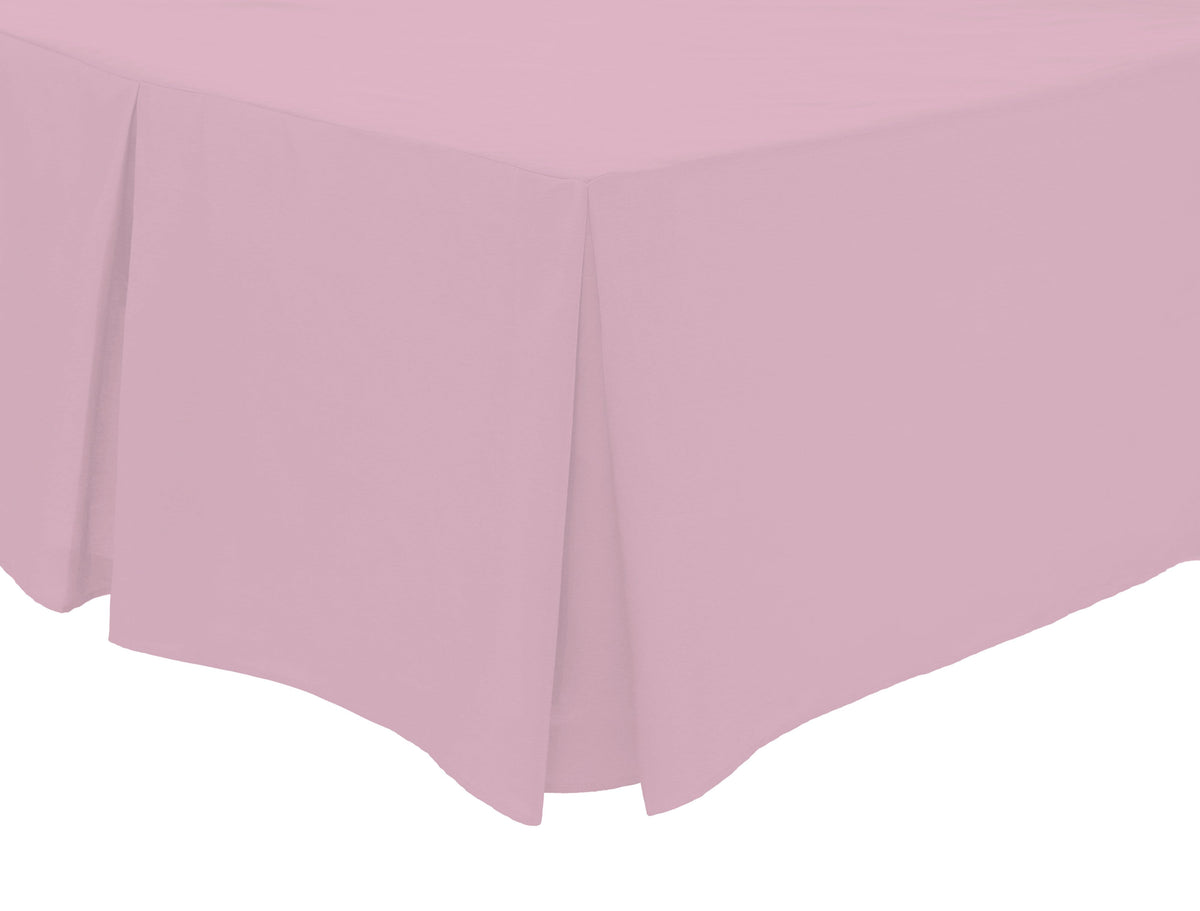 OLIVIA ROCCO Basics Fitted Pleated Valance Sheet Indus Valley Cotton Blend OEKO-TEX