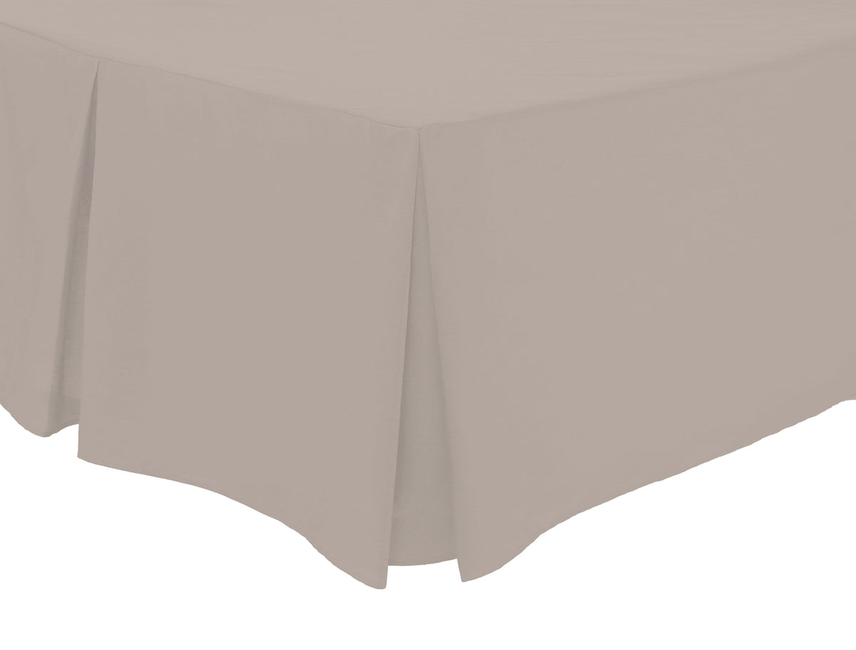 OLIVIA ROCCO Basics Fitted Pleated Valance Sheet Indus Valley Cotton Blend OEKO-TEX