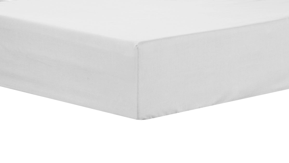 OLIVIA ROCCO Basics Fitted Sheet Indus Valley Cotton Linen Elasticated For Perfect Fit