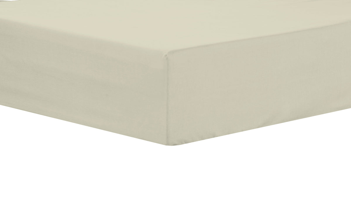 OLIVIA ROCCO Extra Deep Pocket Fitted Sheet Indus Valley Cotton Linen Blend OEKO TEX