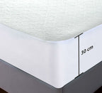 OLIVIA ROCCO Bamboo Quilted Waterproof Mattress Protector with Extra Deep Pocket Elastic