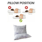 OLIVIA ROCCO Lavender Infused Microfibre Hotel Pillow Medium Support Hypoallergenic Side