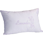 OLIVIA ROCCO Lavender Infused Microfibre Hotel Pillow Medium Support Hypoallergenic Side