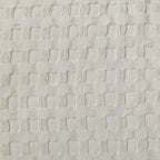 OLIVIA ROCCO Florian Checked Throw Blanket Natural Cotton Bedspread For Sofas Armchairs