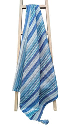 OLIVIA ROCCO Mia Bohemian Throw Blanket Tribal Striped Pattern Tasselled Edges for Sofas and Beds